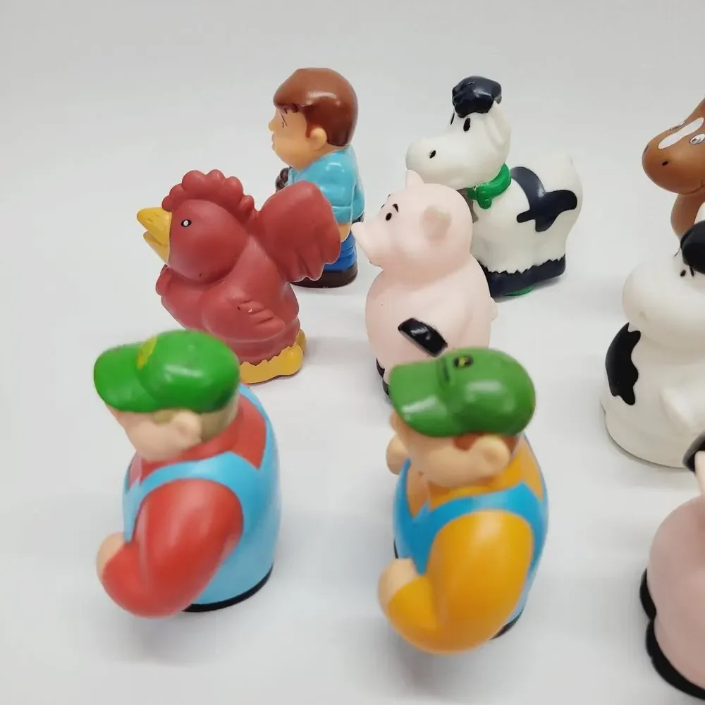 TOMY ERTL John Deere Farm Figures Lot of 14 Replacements Hayride Toys Animals
